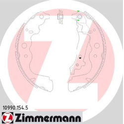 stabdžių trinkelių komplektas
                                ZIMMERMANN                                                10