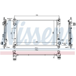 Aušinimo radiatorius
                                NISSENS                                                617854, NISSENS,