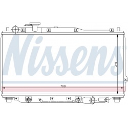 Aušinimo radiatorius
                                NISSENS                                                66605, NISSENS, 