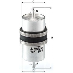 kuro filtras
                                MANN-FILTER                                                WK68/4, MANN-FILTER, 