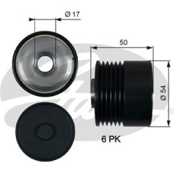 laisvos eigos sankaba, kint. sr. generatorius DriveAlign™
                                GATES                            