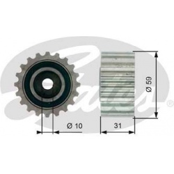 kreipiantysis skriemulys, paskirstymo diržas PowerGrip™
                                GATES                             