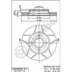 stabdžių diskas (1vnt) XTRA LINE - Max
                                BREMBO                                              