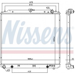 Aušinimo radiatorius
                                NISSENS                                                69485, NISSENS, 