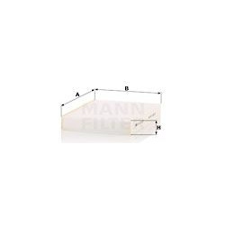 filtras, salono oras
                                MANN-FILTER                                CU25003, MANN-FILTER, CU25003