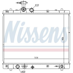 Aušinimo radiatorius
                                NISSENS                                                69402, NISSENS, 