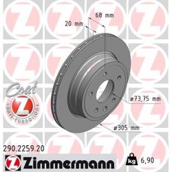 stabdžių diskas (1vnt) COAT Z
                                ZIMMERMANN                                                290