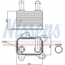 Aušintuvas tepalo
                                NISSENS                                                90825, NISSENS, 908