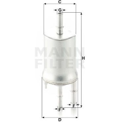 kuro filtras
                                MANN-FILTER                                                WK6015, MANN-FILTER, 