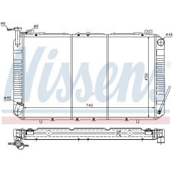 Aušinimo radiatorius
                                NISSENS                                                67327, NISSENS, 