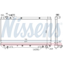 Aušinimo radiatorius
                                NISSENS                                                64706, NISSENS, 