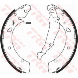 stabdžių trinkelių komplektas
                                TRW                                                GS8640, T