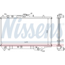 Aušinimo radiatorius
                                NISSENS                                                62408A, NISSENS,