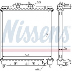 Aušinimo radiatorius
                                NISSENS                                                63312, NISSENS, 