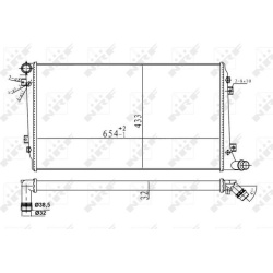 Aušinimo radiatorius
                                NRF                                                53814A, NRF, 53814A,