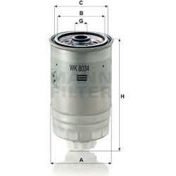 kuro filtras
                                MANN-FILTER                                                WK8034, MANN-FILTER, 