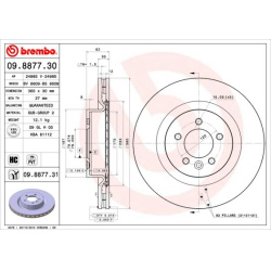 stabdžių diskas (1vnt) PRIME LINE
                                BREMBO                                                09.
