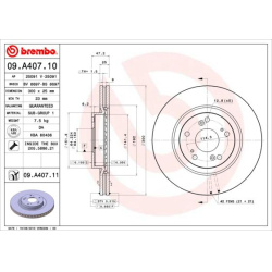 stabdžių diskas (1vnt) PRIME LINE - UV Coated
                                BREMBO                                       