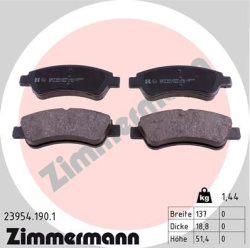 stabdžių trinkelių rinkinys, diskinis stabdys
                                ZIMMERMANN                                23