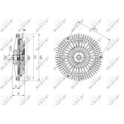 sankaba, radiatoriaus ventiliatorius
                                NRF                                49583, NRF, 49583, au