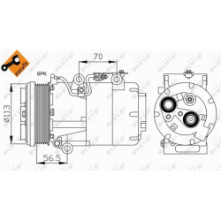 kompresorius, oro kondicionierius EASY FIT
                                NRF                                               