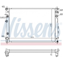 Aušinimo radiatorius
NISSENS 67727, NISSENS,