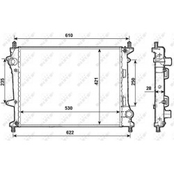 Aušinimo radiatorius
                                NRF                                                53987, NRF, 53987, a