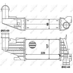 tarpinis suslėgto oro aušintuvas, kompresorius
NRF