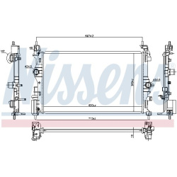 Aušinimo radiatorius
                                NISSENS                                                630785, NISSENS,