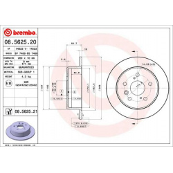 stabdžių diskas (1vnt) PRIME LINE - UV Coated
                                BREMBO                                       