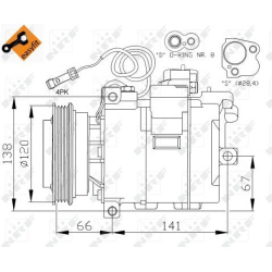 Kompresorius, oro kondicionierius EASY FIT
                                NRF                                               