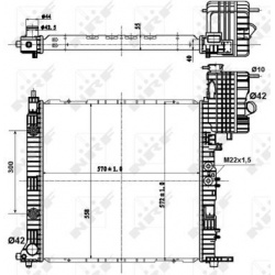 Aušinimo radiatorius
                                NRF                                                50581, NRF, 50581, a