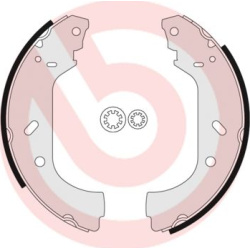 Stabdžių trinkelių komplektas ESSENTIAL LINE
                                BREMBO                                       