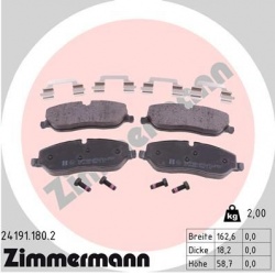 stabdžių trinkelių rinkinys, diskinis stabdys
                                ZIMMERMANN                                24