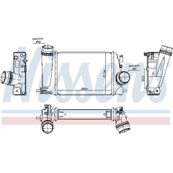 tarpinis suslėgto oro aušintuvas, kompresorius ** FIRST FIT **
NISSENS