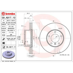 stabdžių diskas (1vnt) PRIME LINE
                                BREMBO                                                09.