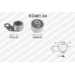 paskirstymo diržo komplektas
SNR KD461.04, SN