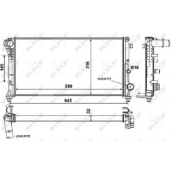 Aušinimo radiatorius
NRF 58376, NRF, 58376, a