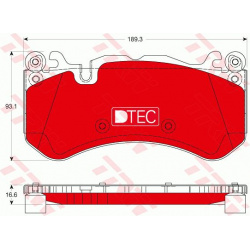 stabdžių trinkelių rinkinys, diskinis stabdys DTEC COTEC
                                TRW                              