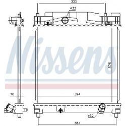 Aušinimo radiatorius
                                NISSENS                                                646816, NISSENS,