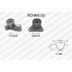 paskirstymo diržo komplektas
                                SNR                                                KD465.02, SN