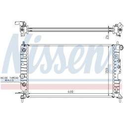 Aušinimo radiatorius
                                NISSENS                                                630771, NISSENS,