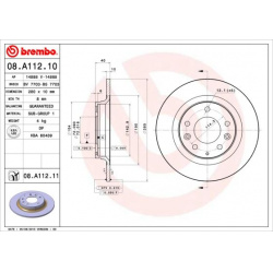 stabdžių diskas (1vnt) PRIME LINE - UV Coated
                                BREMBO                                       