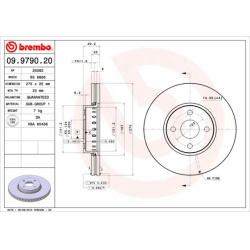 stabdžių diskas (1vnt) PRIME LINE
                                BREMBO                                                09.