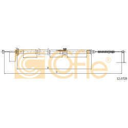 trosas, stovėjimo stabdys
                                COFLE                                                12.0728, Nenu