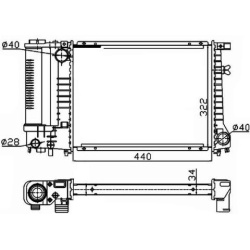 Aušinimo radiatorius
                                NRF                                                53426A, NRF, 53426A,