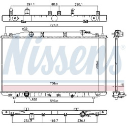 Aušinimo radiatorius
                                NISSENS                                                681373, NISSENS,