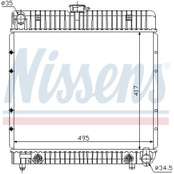 Aušinimo radiatorius
                                NISSENS                                                62740, NISSENS, 