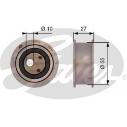 įtempiklio skriemulys, paskirstymo diržas PowerGrip™
                                GATES                               