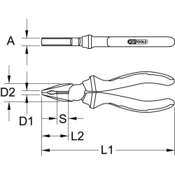 kombinuotos replės
                                KS TOOLS                                117.1113, Nenurodytas gamintojas,